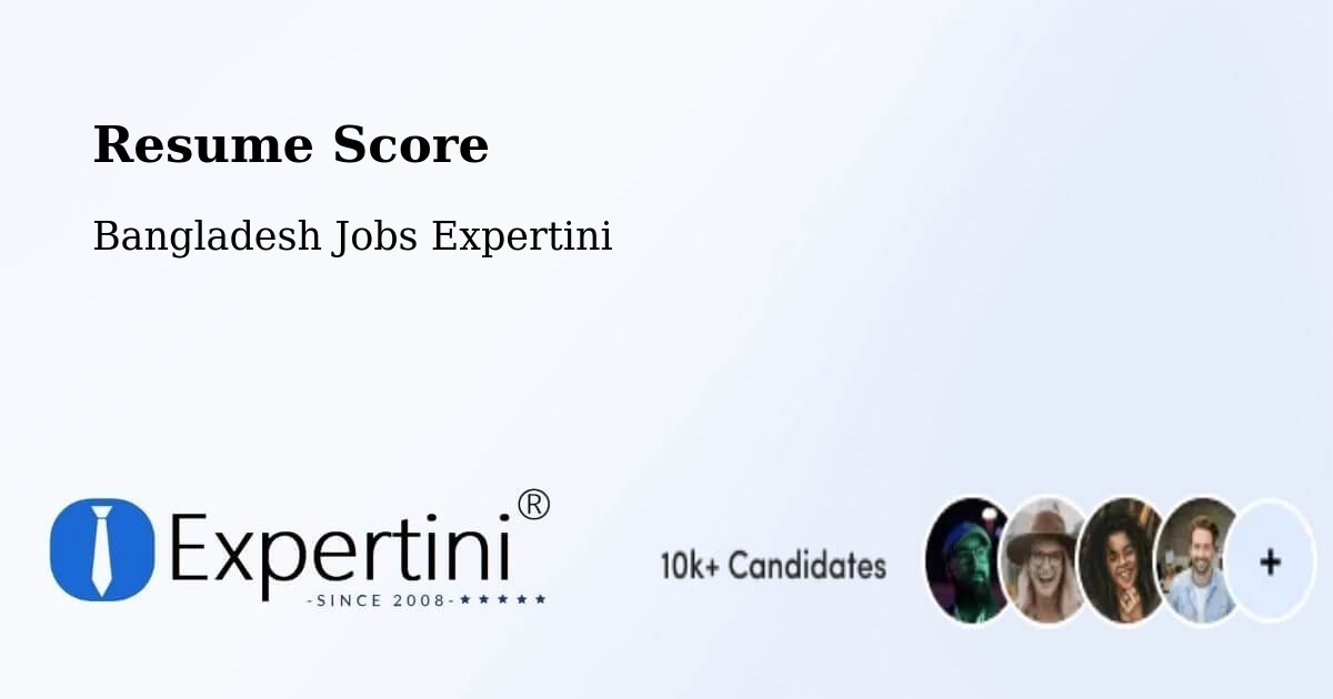 Resume Score & Job Description Match Tool – Burhānuddin - Bangladesh Jobs Expertini